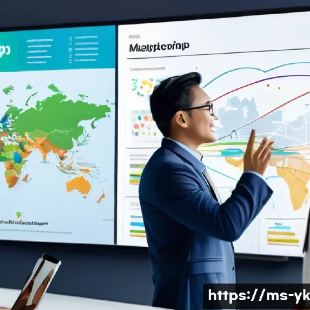 디자인 씽킹과 고객 여정의 통합적 이해 - A diverse Malaysian business team collaborating in a modern office environment, gathered around a la...