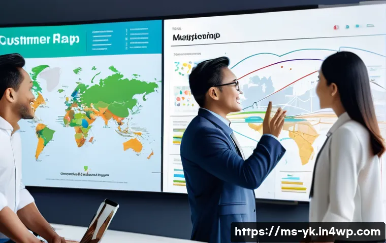 디자인 씽킹과 고객 여정의 통합적 이해 - A diverse Malaysian business team collaborating in a modern office environment, gathered around a la...
